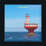 Tadoussac, Québec refrigerator magnet<br><div class="desc">The offshore lighthouse in Tadoussac,  Québec,  Canada on a nice refrigerator magnet to remember forever your holiday!</div>