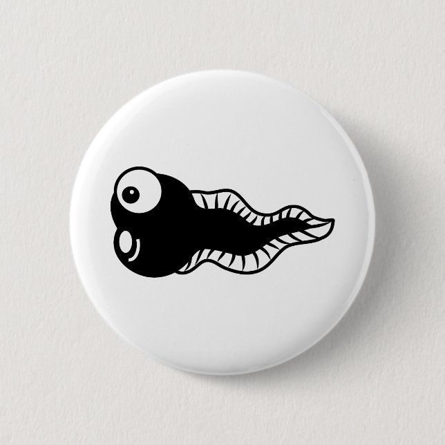 Tadpole 2 Inch Round Button (Front)