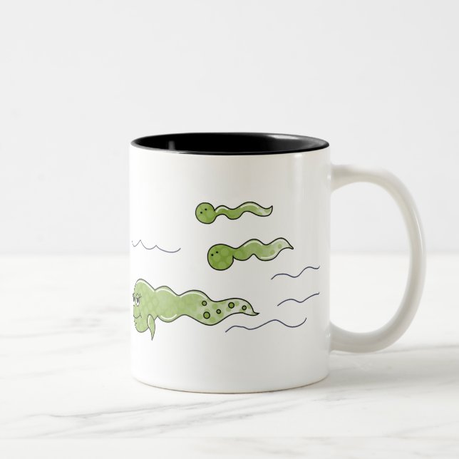 Tadpoles Two-Tone Coffee Mug (Right)