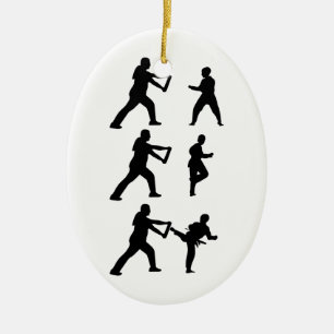 Tae Kwon-Do Ceramic Ornament