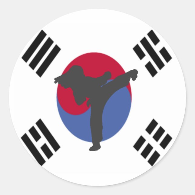 Tae Kwon Do Kicker female Stickers (Front)
