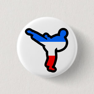Tae Kwon Do Kicking Boy Pin