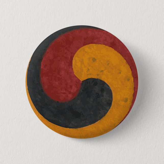 Taeguk 2 Inch Round Button (Front)