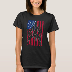Taekwondo American Flag Taekwondo Patriotic T-Shirt