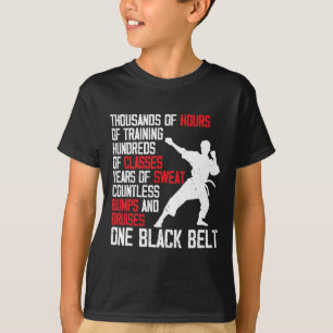 Taekwondo Black Belt Funny Karate Judo Martial Art T-Shirt