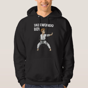 Taekwondo Boy Kid Taekwondo Fighter Hoodie