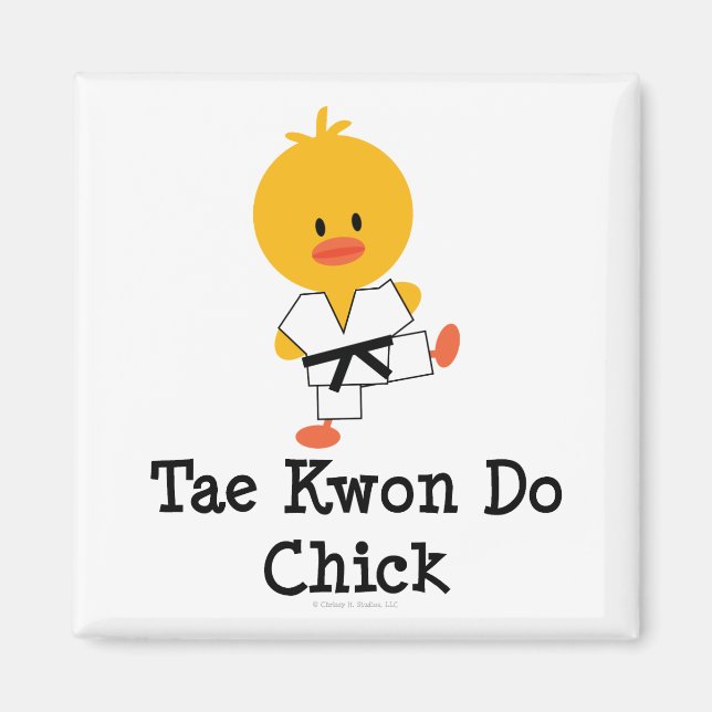Taekwondo Chick Magnet (Front)