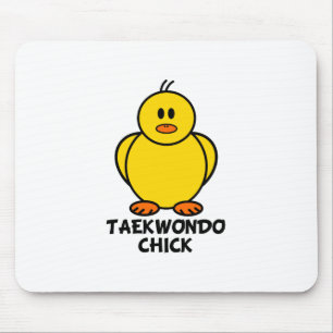 Taekwondo Chick Mouse Pad