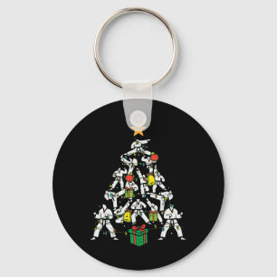 Taekwondo Christmas Tree Xmas Martial Arts Karate Keychain