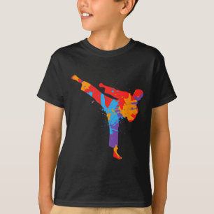 Taekwondo Colourful Martial Arts Kids Men Boys Kar T-Shirt