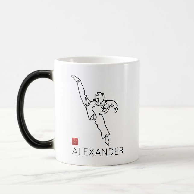 TAEKWONDO DWICHAGI back kick 01 Magic Mug (Left)