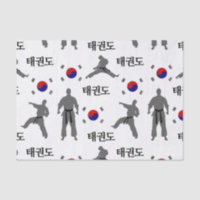 Taekwondo Fighter Martial Art 태권도 South Korea Flag