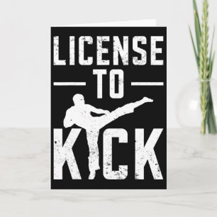 Taekwondo Girls Kids Karate Martial Arts  Card