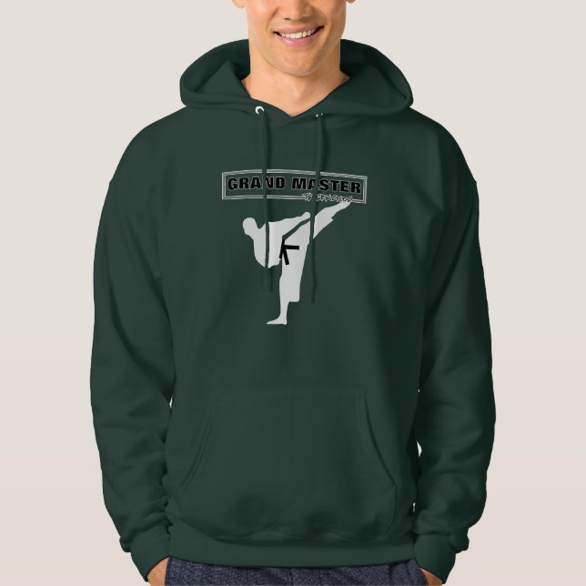 Taekwondo Grand Master Cool Graphic Hoodie (Front)