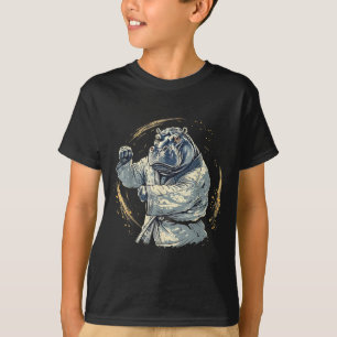 Taekwondo Hippo Kickboxing Animall Jiu-Jitsu Kung T-Shirt