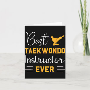 Taekwondo Instructor Ever Martial Arts Card