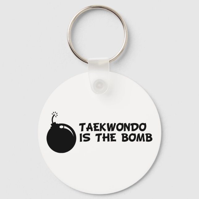 Taekwondo is the Bomb Keychain (Front)