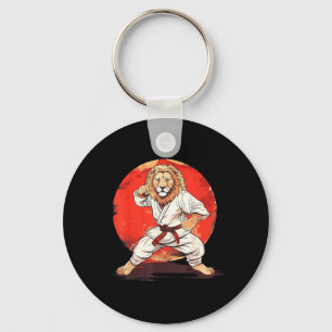 Taekwondo Judo Kung Fu Kickboxing Lion Jiu-Jitsu Keychain