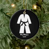 Taekwondo Karate Black Belt Personalized