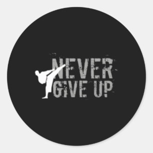 Taekwondo Karate Inspiration Classic Round Sticker