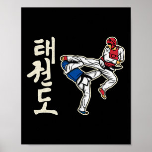 Taekwondo Kickboxing Karate Martial Art Training A Poster