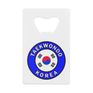 Taekwondo Korea Credit Card Bottle Opener