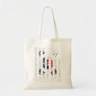 Taekwondo Korean Martial Arts Training Korean Flag Tote Bag