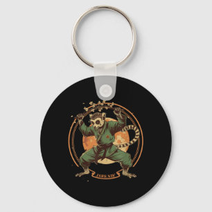 Taekwondo Lemur Kickboxing Animall Jiu-Jitsu Kung Keychain