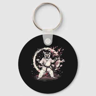 Taekwondo Lemur Kickboxing Animall Jiu-Jitsu Kung Keychain