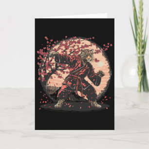 Taekwondo Leopard Kickboxing Animall Jiu-jitsu Kun Card