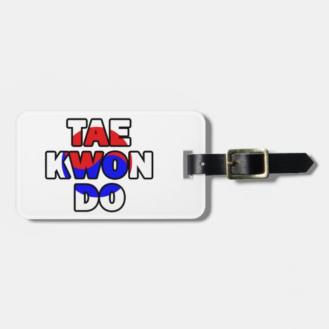 Taekwondo Luggage Tag (Front Horizontal)