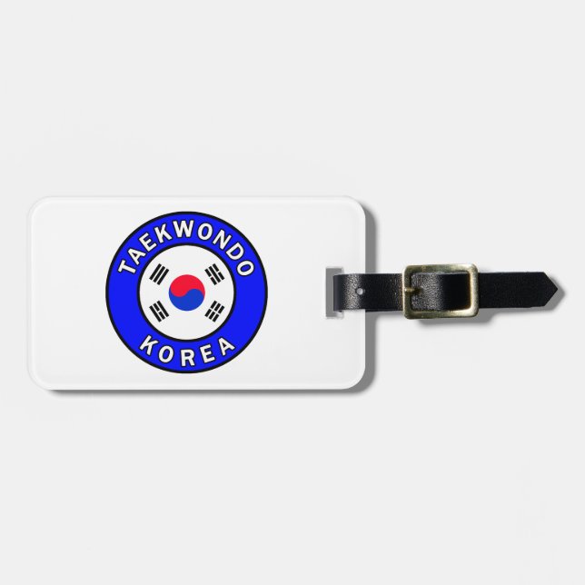 Taekwondo Luggage Tag (Front Horizontal)