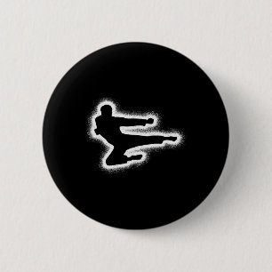 Taekwondo Martial Arts Boys Kids Men Karate  2 Inch Round Button