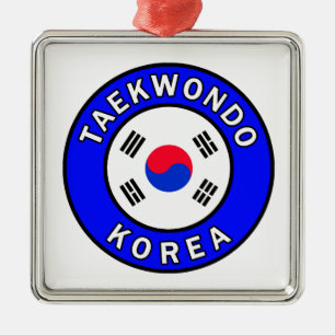 Taekwondo Metal Ornament
