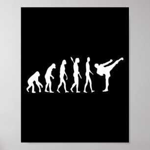 Taekwondo Mma Evolution Judo Kung Fu Tkw Kickboxin Poster