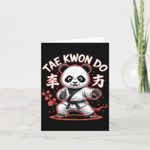 Taekwondo Panda - Funny Korean Tkd Card