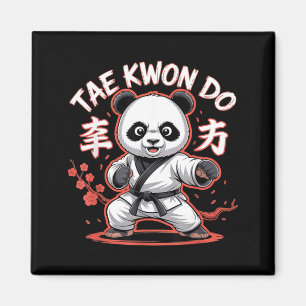 Taekwondo Panda - Funny Korean Tkd Magnet