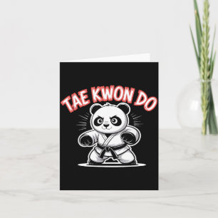 Taekwondo Panda - Funny Mma Tkd Panda Card