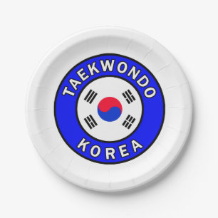 Taekwondo Paper Plate