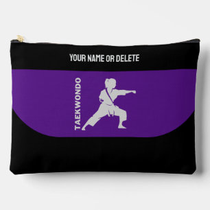 Taekwondo Player, Birthday Gift, Team Karate Accessory Pouch