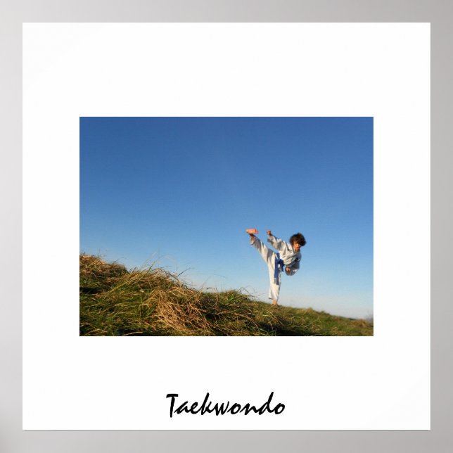 Taekwondo poster for kids (Front)