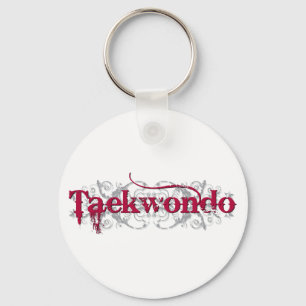 Taekwondo Red Keychain