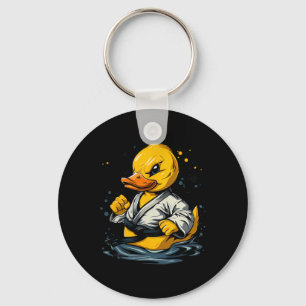 Taekwondo Rubber Duck Kickboxing Animal Jiu-jitsu Keychain