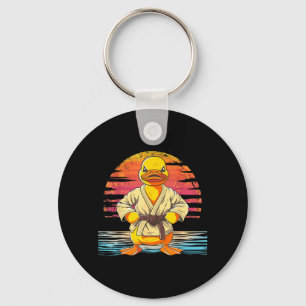 Taekwondo Rubber Duck Kickboxing Animal Jiu-Jitsu Keychain
