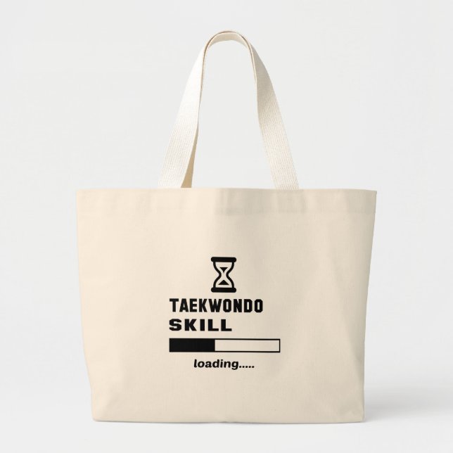 Taekwondo skill Loading...... Large Tote Bag (Front)