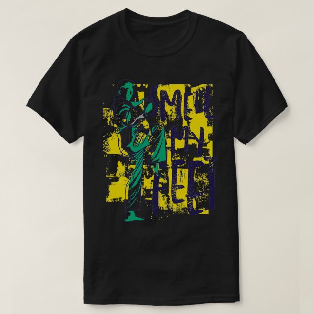 Taekwondo Smell My Feet 3 T-Shirt (Design Front)
