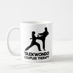 Taekwondo Sparring Couple's Therapy Coffee Mug