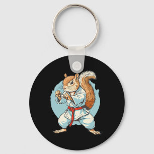Taekwondo Squirrel Kung Fu Kickboxing Karate Marti Keychain