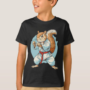 Taekwondo Squirrel Kung Fu Kickboxing Karate Marti T-Shirt