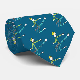 Taekwondo Stickman Tie